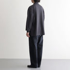 Cotton Pique Jersey L/S Polo #CHARCOAL [GM261-70417]