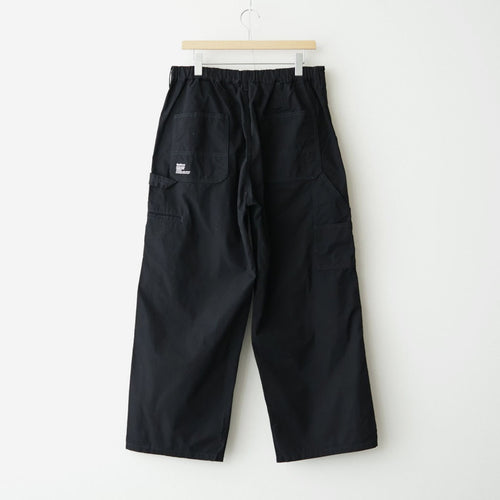 COTTON CANVAS PAINTER PANTS #BLACK [FSC263-40033]