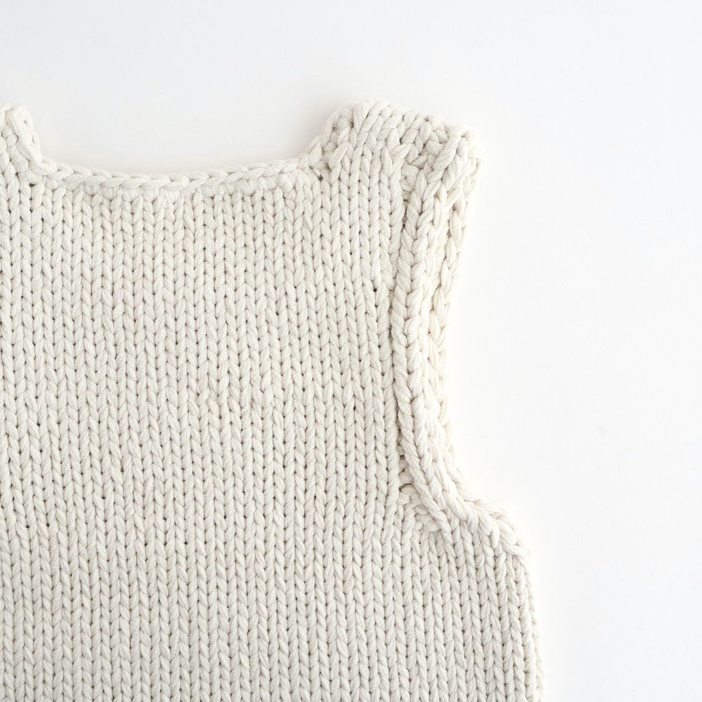 Hand Knit Vest #O/WHT [12610512]