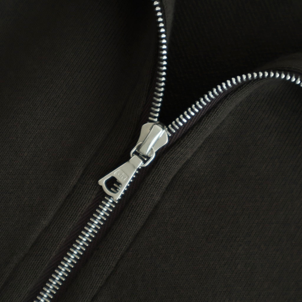 SUPER HIGH GAUGE SWEAT ZIP BLOUSON #DARK BROWN [A25AB01CU]