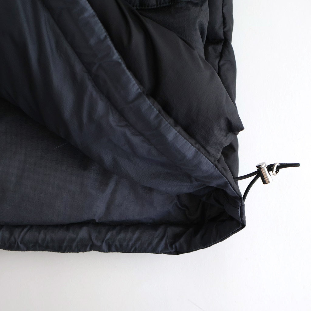 PUFFER REVERSIVLE VEST #BLACK x NAVY [25330203]