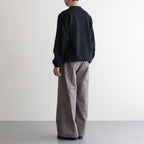 KATHARINE HAMNETT Organic Cotton Wide-leg Work Pants #GRAY [YK25FW01131P-KH]