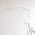 LUSTER PLAITING BOAT NECK TEE #WHITE [A00P04GT]