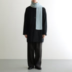 MERINO LAMBS WOOL SOCKSTOLE #L.BLUE [R5128-AW25]