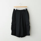 VIS/LI BRIGHT TWILL CARGO SHORT TROUSERS #BLACK [ST.1458]