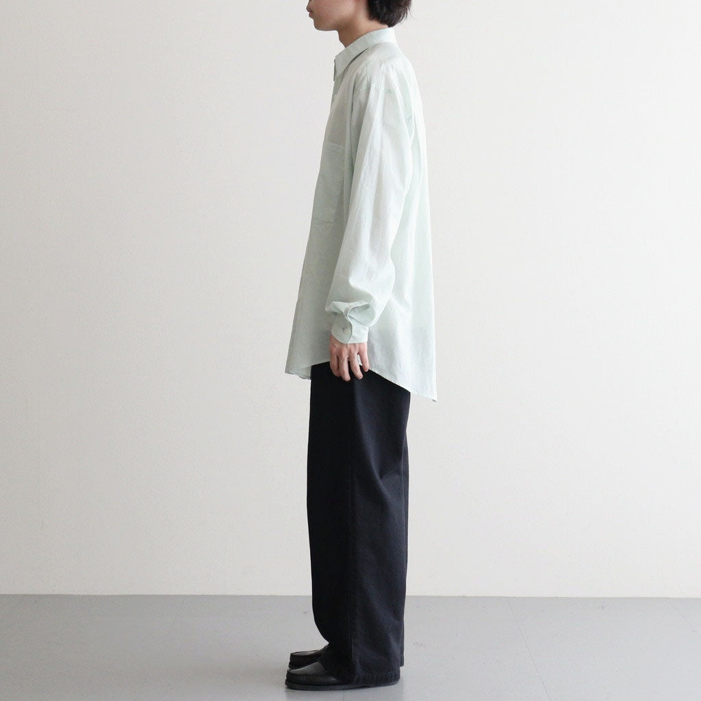 SUPER FINE COTTON LAWN SHIRT #PALE BLUE [A26SS02CL]