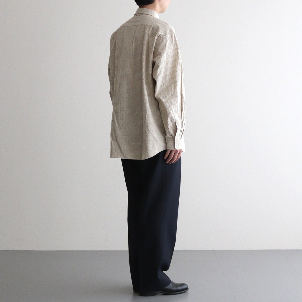 BUTTON SHIRT FLAP POCKET #kusaki khaki-ch [15110]
