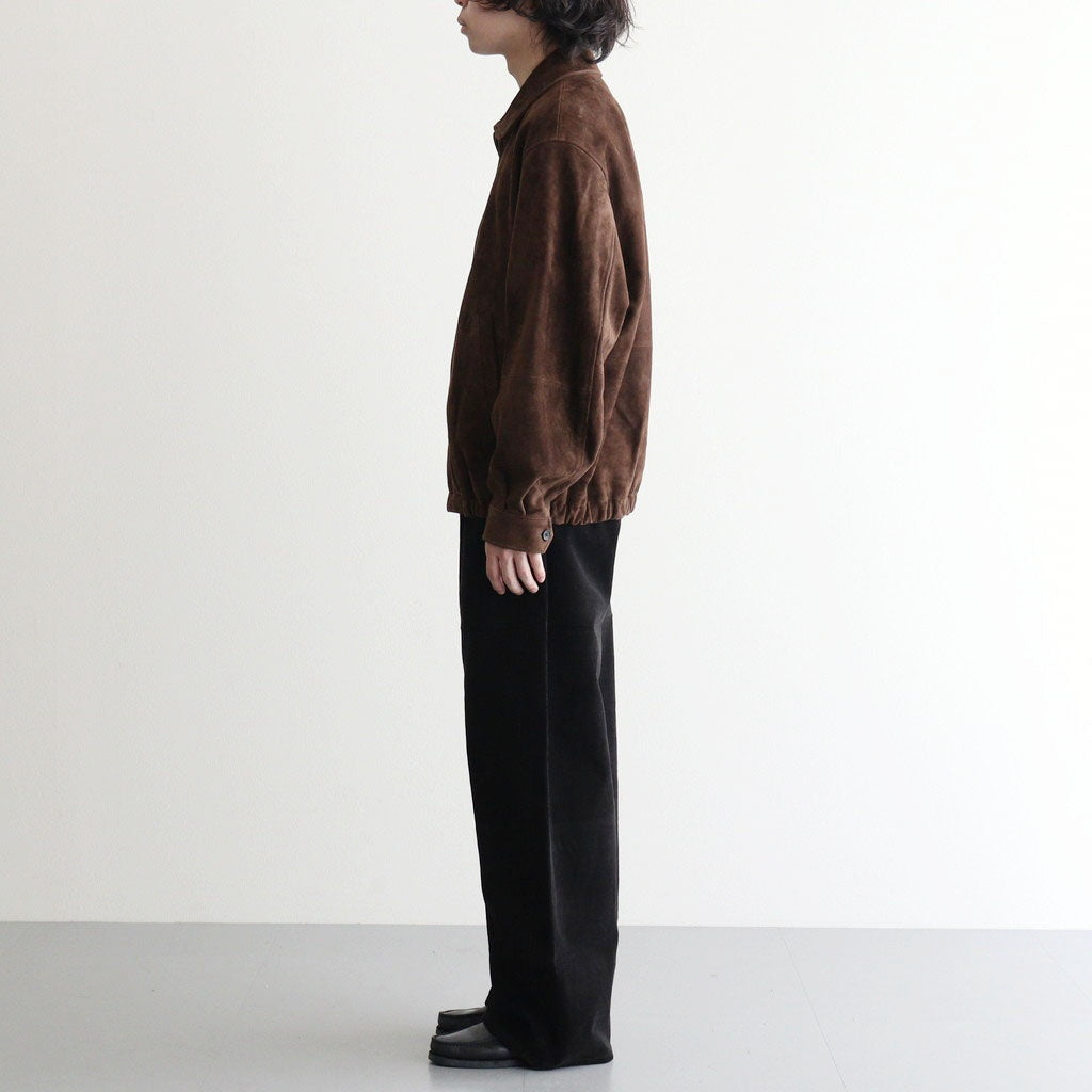GOAT SUEDE ZIP JACKET #BROWN [ST.1551]