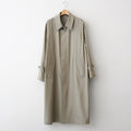 LIGHT WOOL MAX GABARDINE COAT #KHAKI BEIGE CHAMBRAY [A26SC01MG]