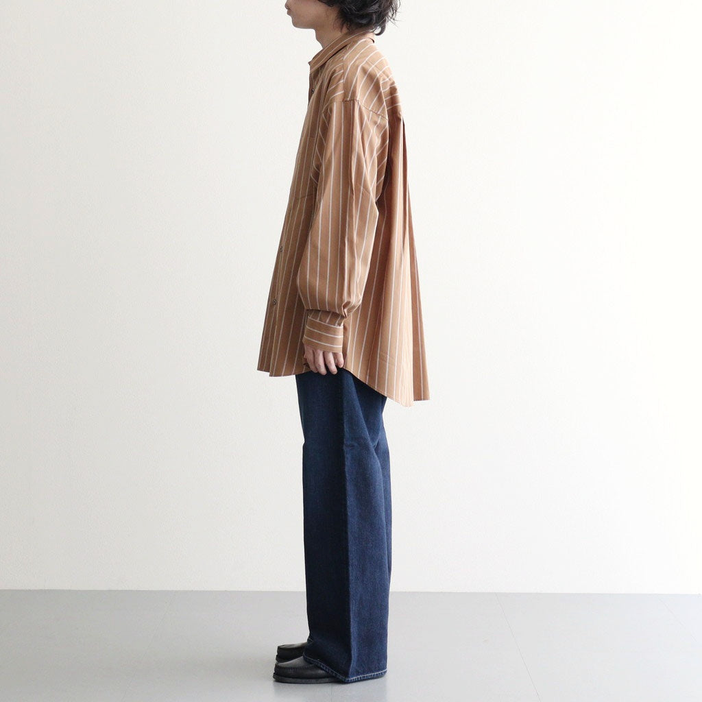 Selvage Denim Five Pocket Wide Straight Pants #INDIGO DARK FADE [GU263-40059DB]