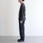 HARD TWIST DENIM WIDE PANTS #INDIGO [A00P03DM]