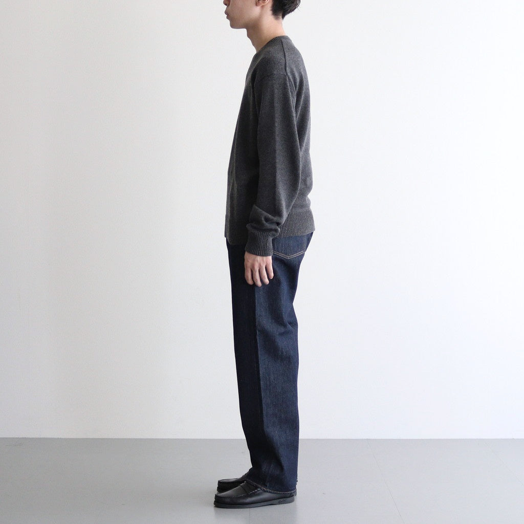 HARD TWIST DENIM WIDE PANTS #INDIGO [A00P03DM]