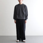 Silicon Poplin Two Tuck Easy Pants #BLACK [GM251-40148]