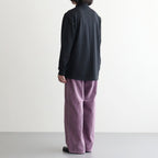 HIGH TWIST WOOL KNIT SHIRT CARDIGAN #CHARCOAL [A26AC01CK]
