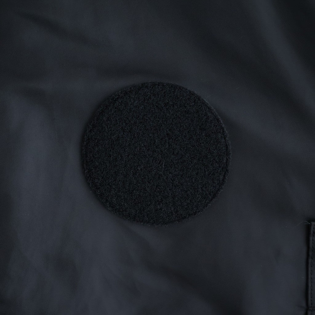ナイロンツイル 中綿フライトジャケット #BLACK [HR-J003-051]