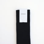 COTTON LOW GAUGE SOCKS #BLACK [A26SS03SX-W]