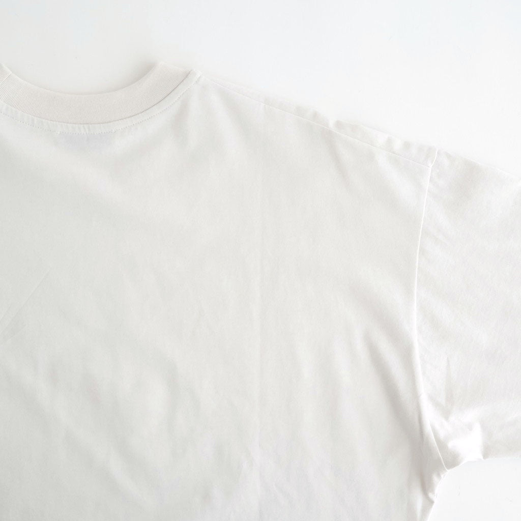 SUVIN 60/2 WIDE SLEEVE T-SHIRT #WARM WHITE [KKAGLM0016]