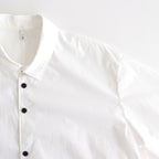 FHFSSH - コットン・ ポリコア タイプライター 半袖シャツ #01 Off White [SN_FR0405SH]