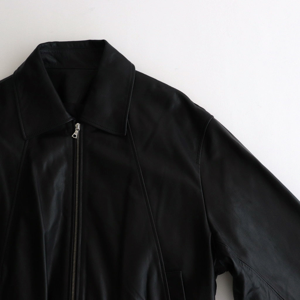 LEATHER ZIP SHORT JACKET #BLACK [ST.921] – ciacura