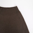 SUPER FINE WOOL KNIT SKIRT #TOP BROWN [A26AS06TJ]