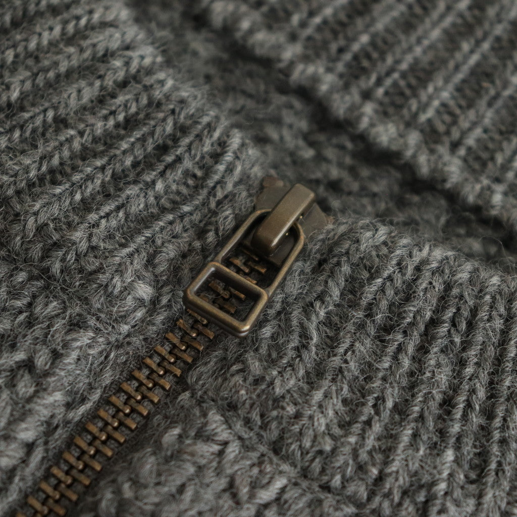 L-G Zip-up Vest #Gray [2403-020]