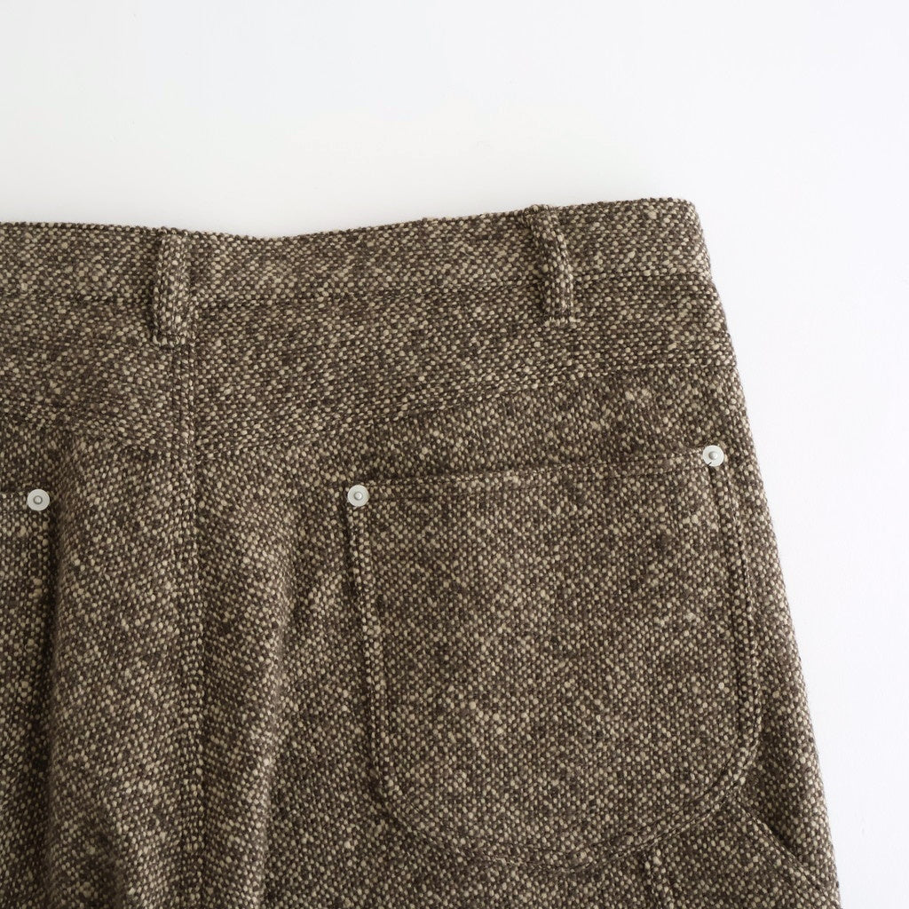 HOMESPUN TWEED PAINTER PANTS #BROWN [A25AP03HT]