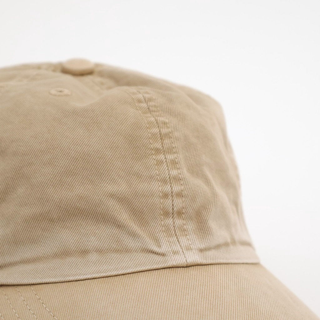 GARMENT-DYED FINX CHINO CAP MADE BY KIJIMA TAKAYUKI #LIGHT BEIGE [A26SC02KT]