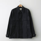 BLOCK-JACQUARD UTILITY JACKET #BLACK [YK24SS0613B]