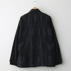 BLOCK-JACQUARD UTILITY JACKET #BLACK [YK24SS0613B]