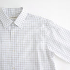 Banshu-ori Classic Shirt - Vintage Fabric #Black Blue Plaid [OFH011SH13]