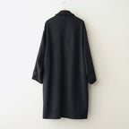 Light Melton Oversized Coat #BLACK [GU253-10270B]