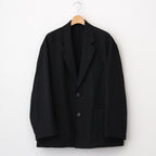 LI/NY POPLIN SINGLE BREASTED JACKET #BLACK [ST.1115]