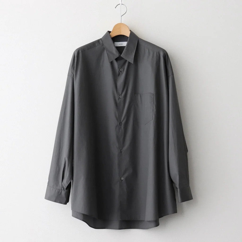 Broad L/S Oversized Regular Collar Shirt #C.GRAY [GM253-50001B]