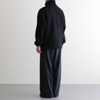 Wool Fleece Half Zip Pullover #BLACK [YK25FW01090B]