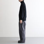 EXTRA FINE WOOL WARM KNIT TURTLE NECK LS #BLACK [ST.1290]