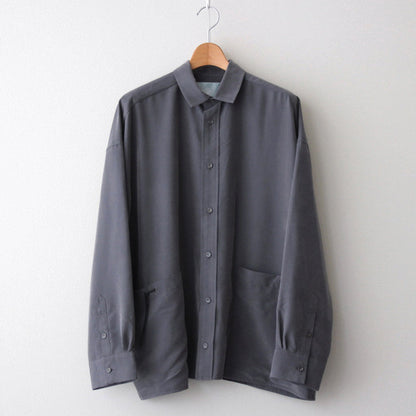 Cord Pocket Long SL Shirt-P #SUMI [D224-T781-P]