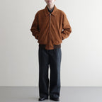 GOAT SUEDE ZIP BLOUSON #CAMEL BROWN [A25AB01GS]