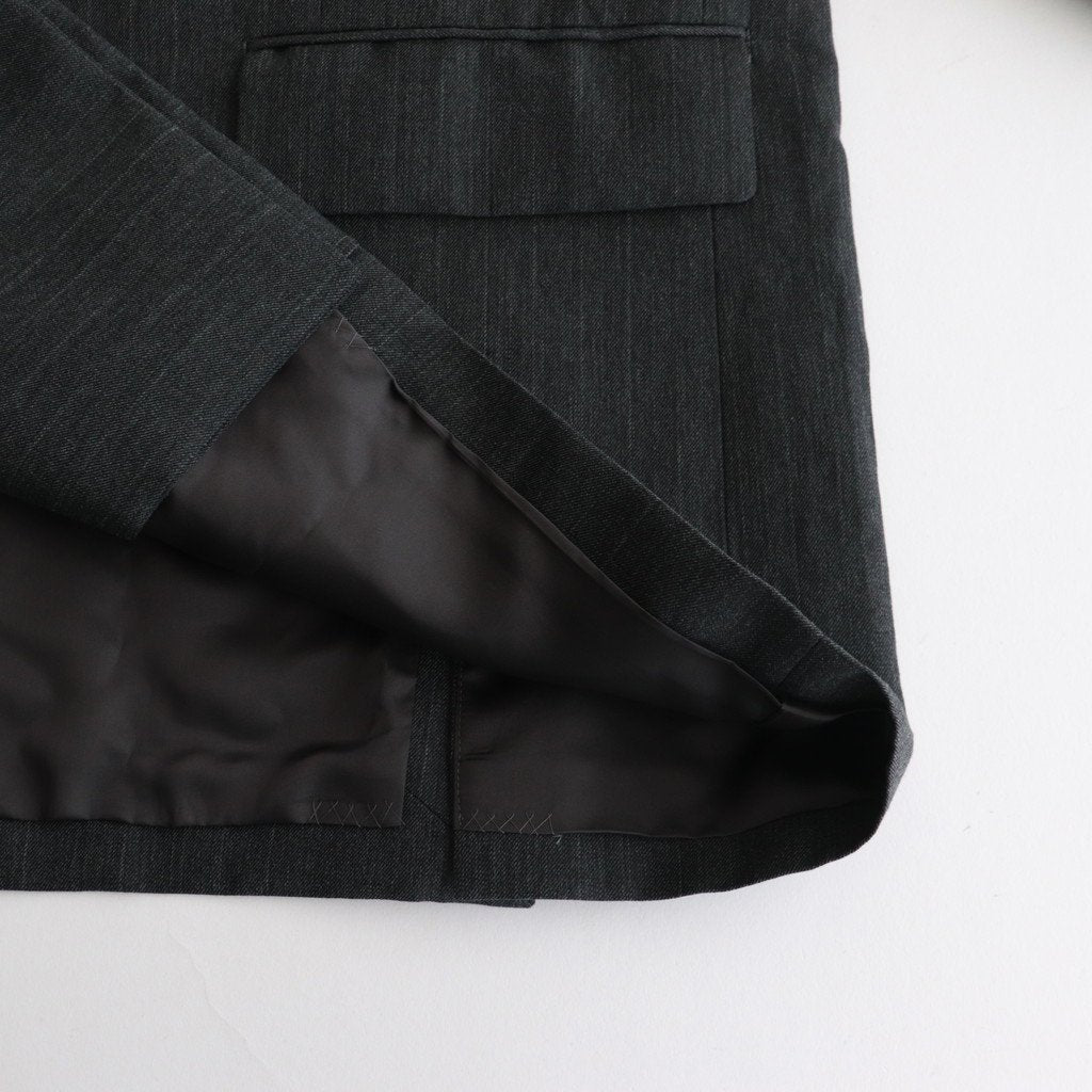 OVERSIZED DOUBLE BREASTED JACKET #CHARCOAL [ST.642]