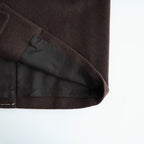 SUPER FINE WOOL MOSSER SOUTIEN COLLAR COAT #TOP BROWN [A26AC01WM]