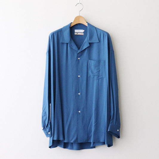 SIDOGRAS Twill Viscose Oversized Sleeping Shirt #BLUE [GM244-50014B]