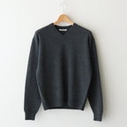 LIGHT CASHMERE KNIT V-NECK P/O #CHARCOAL [A25AV06CJ]