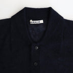 KID MOHAIR SHEER KNIT POLO #NAVY [A25SP03FG]