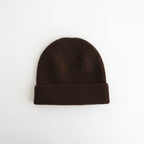 WASHABLE MERINO SEAMLESS BEANIE #BROWN [R5140-AW25]