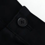 VIS/LI TWILL WIDE EASY TROUSERS #BLACK [ST.1156]