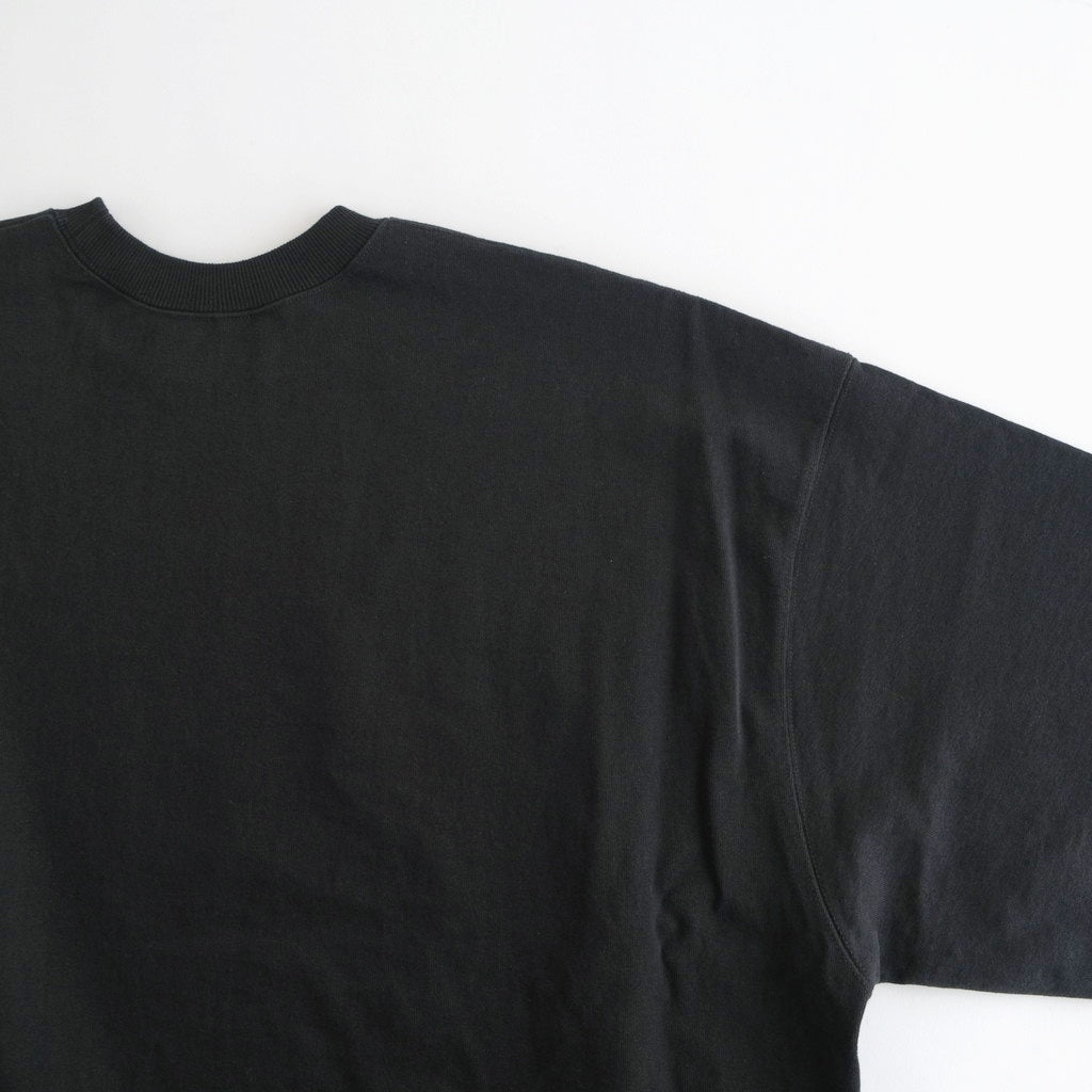 LIGHT OZ CREW NECK SWEAT - COLLEGE #BLACK [FSC253-70017]