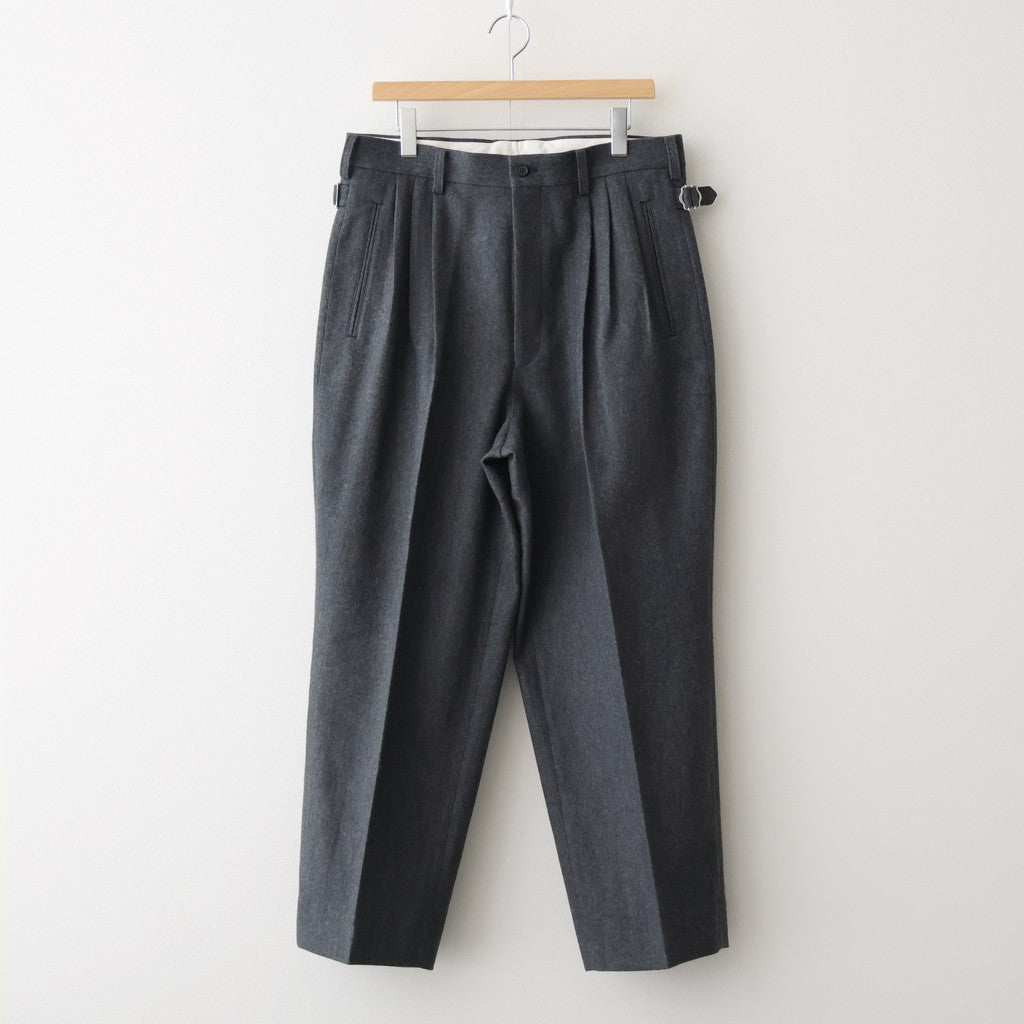 ウールフラノトラウザーズ #CHACOAL [HP-P035-051]