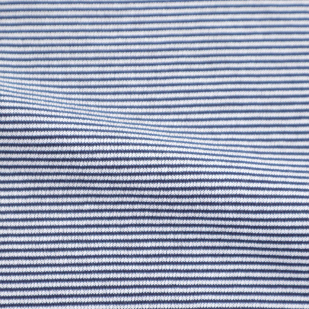 MICRO BORDER L/S TEE #WHITE×NAVY [FSC261-70168]
