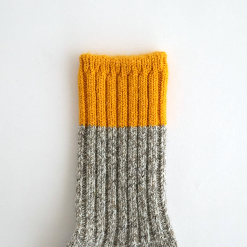 MERINO WOOL RAGG SOCKS #YELLOW [R1536-AW25]
