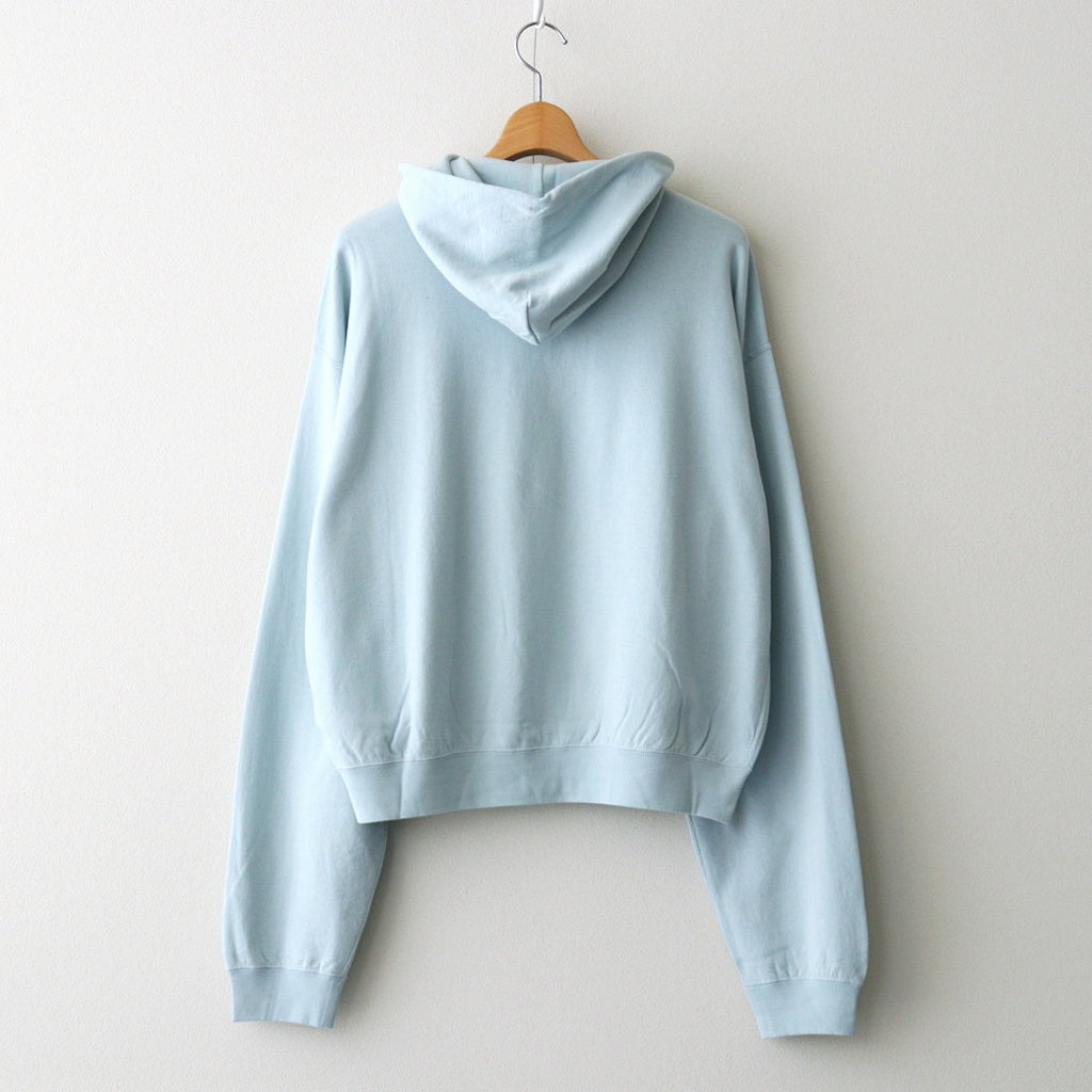 HIGH TWIST LIGHT SWEAT ZIP PARKA #PALE BLUE [A26SP01MU]