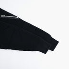 BATONER ウール梳毛片畔 ジップカーディガン #BLACK [HR-N003-051]